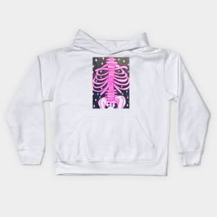 Pink Ribcage Kids Hoodie